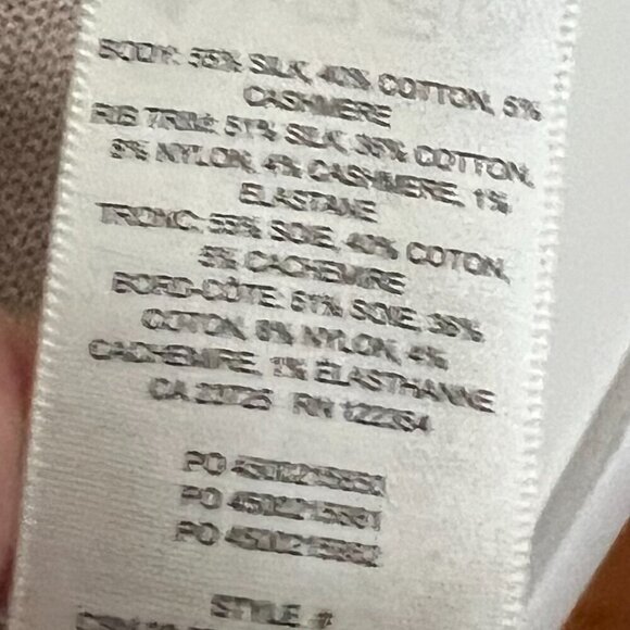 Aritizia The Group by Babaton Clarity Cardigan Silk and cashmere cardigan Size L - Picture 8 of 9